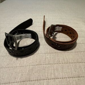 Lucky Brand Leather Belt Bundle of 2
